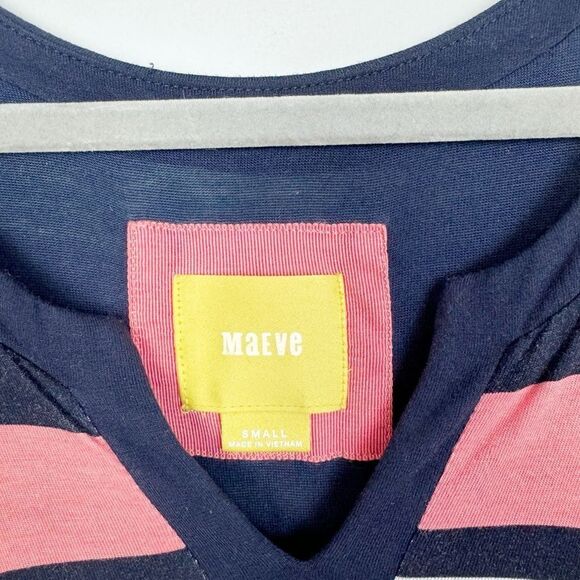 ANTHROPOLOGIE | MAEVE Davina Layered Stripe Print Dress Women’s Size Small - Picture 7 of 9